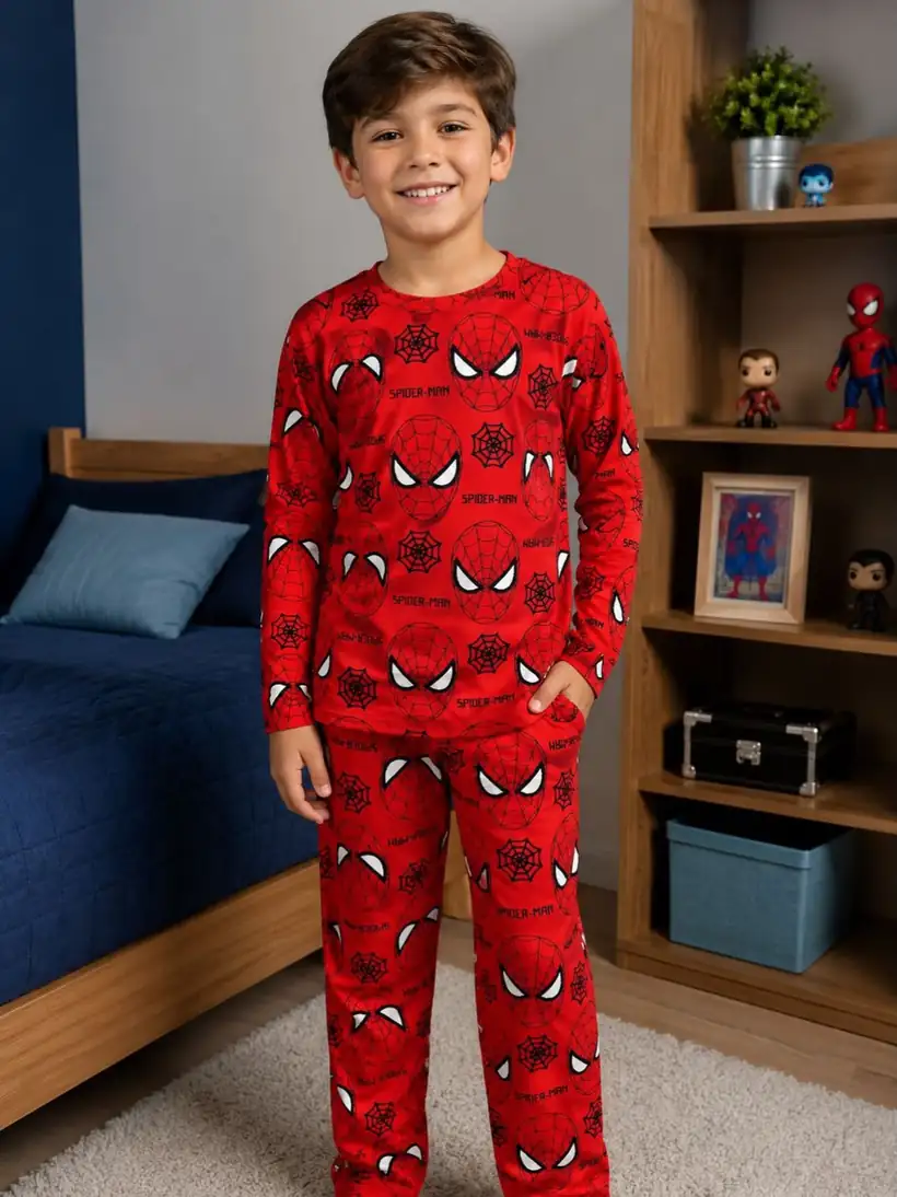 Pijama Spiderman Vermelho